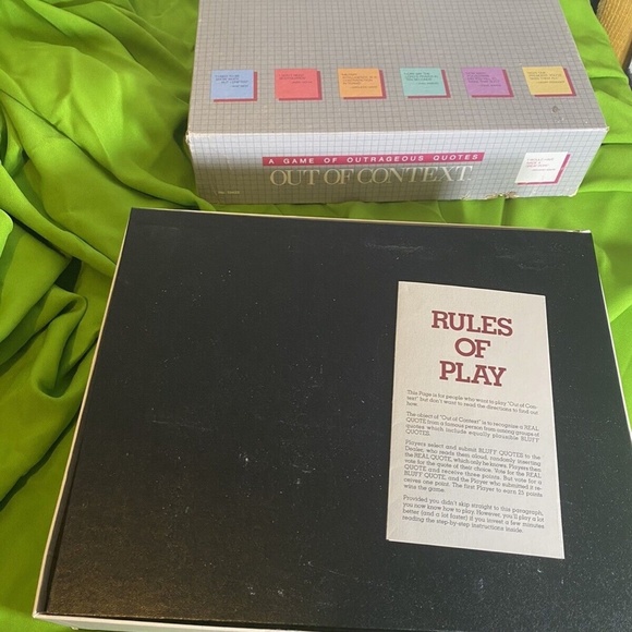 1985 VTG Board Game Out of Context - Picture 12 of 13